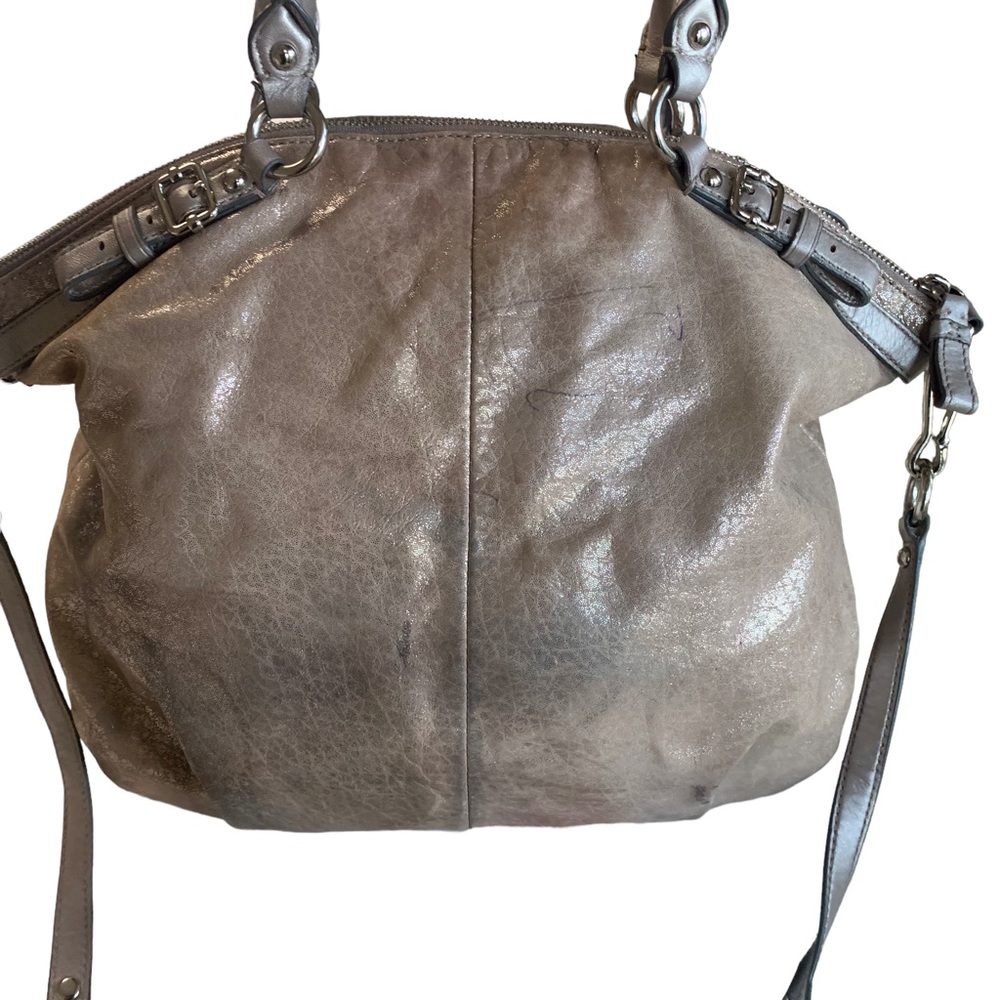 COACH MADISON SOPHIA METALLIC SATCHEL BAG - Picture 8 of 16